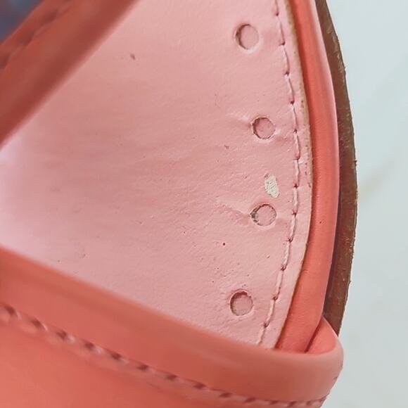 Circa Joan&David Pink and Blue Criss Cross Twisted Leather Heels Womens Size 8.5 - Picture 8 of 13